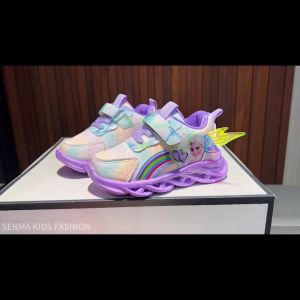 youNme Shoes With Lights For Kids Girls Fashion Shoes Korean Rubber Shoes Baby Girl 1 To 5 Years Old