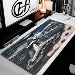 Large Airport Top View Aesthetic Rubber Gaming Mouse Pad Non-Slip Desk Mat for Office Computer Keyboard Room Decor Birthday Gift