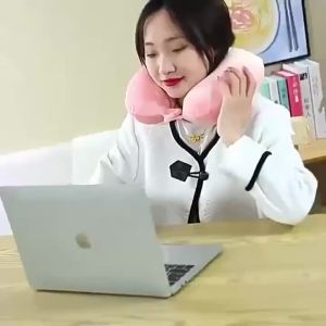 Sanrio | Sanrio Cute U-shaped Neck Pillow Hello Kitty Purin Pochacco Portable Nap Pillow Perfect for Neck Support Kuromi Plush Toy
