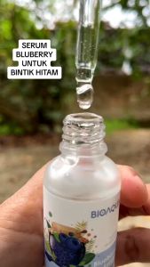 BPOM Bioaqua Blueberry Serum Lightening Serum Wajah Glowing Bebas Jerawat dan Keriput Penuaan Dini