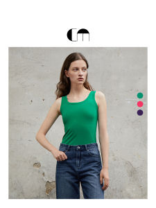 Simple U-neck Casual Tank Top
