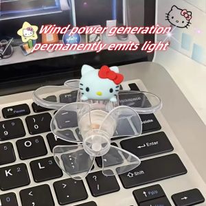 Miniso | New Wind Powered Luminous Small Aircraft Electric Bicycles Motorcycle Decorations Wind Powered Ornaments Event Gifts