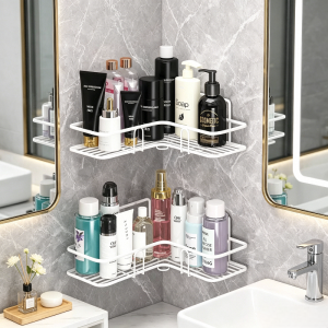 NIFENG | Drill-Free Bathroom Triangle Storage Rack