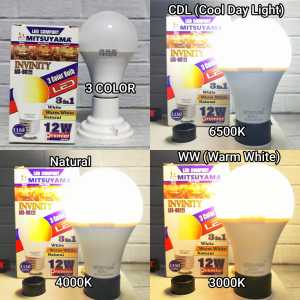 MITSUYAMA INVINITY MS-9812i LAMPU LED TRICOLOUR 12W 3 WARNA CAHAYA 1 BOHLAM SNI TRICOLOR GARANSI 1 TAHUN BAGUS KUALITAS TERBAIK