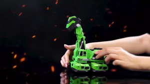 SKISOPGO Dinosaur Car Collision Deformation Toys Excavator Racing Car Tyrannosaurus Rex Robot Model Children Gifts