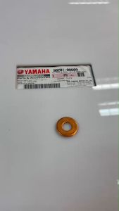 แหวนทองแดง แท้ สำหรับรองน็อตฝาสูบ MIO-115 FINO-115 NOUVONOUVO-MX     90201-08609    YAMAHA 1 ชิ้น แหวน