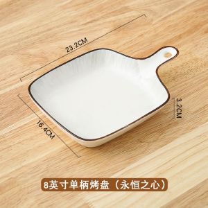 Lenon 2023 New Arrival Light Luxury and Simplicity Modern Ceramic Plate Bowl High Temperature Resistant Underglaze Color Food Bowl Dish Home Gift