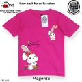 KFS 205 Atasana Baju Anak Perempuan Kaos Sweet Bunny Lucu Dusty Pink. 