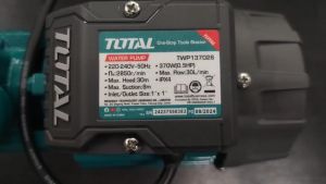 TOTAL ปั๊มหอยโข่ง 1" x 1" 0.5HP รุ่น TWP137026 (Peripheral Pump)
