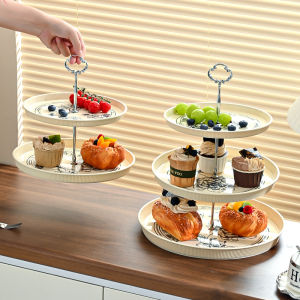 Multi-Layer Fruit Tray Tea Table Home Use Candy Tray Display Piece Afternoon Tea Snack Tray Fruit Tray Living Room Decor