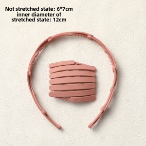 Pearl Adjustable Travel Foldable Hairband for Women 2024 New Style Hair Clip for Washing Face Non-Tessellated Material