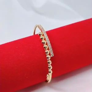 Gelang Tangan BangleWanita Aksesoris Fashion Awet Tahan Lama Anti Karat Cocok Untuk Harian G4-5D