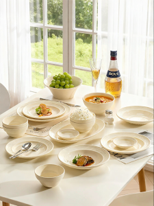 Yomerto | Attractive Cream Style Dinnerware Set
