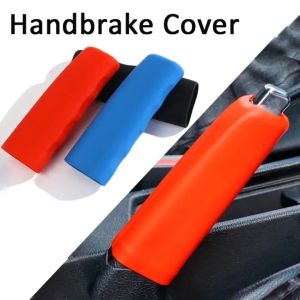 【Pphha】Car Silicone Handbrake Cover Universal 4 Colors Corrugated Nonslip Hand Brake Cover Gear Knob Protector Sleeve Auto Interior Accessories