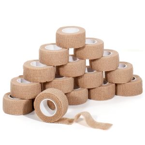 5PCS Disposable Self Adhesive Elastic Bandage 2.5cm*2m for Handle Tube Tightening Tattoo Accessories Gauze Tape First Aid Tool