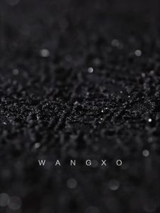 WANGXO | Soft Shiny Silver Fiber Stretchable V-neck Draped Midi Dress