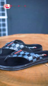 SANDAL KULIT PRIA IMPORT PREMIUM SANDAL JAPIT KHAMZO K07 PUTIH