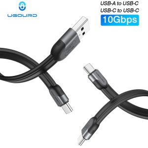 UGOURD Type C 10Gbps USB 3.2 Gen 2 Cable USB A to USB C Flat Ribbon Cable 60W Fast Charging Data Cord 0.15m -3m (5.9in-118in)