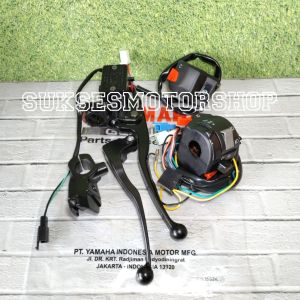 Paketan saklar set kiri kanan sein dan stater yamaha vixion old + master rem assy rumah minyak rem + dudukan kopling + handle set + swit rem depan