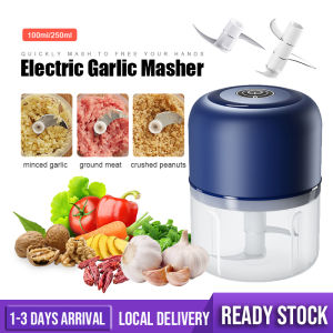 Electric Garlic Masher Chopper Mini Blender Garlic Crusher Chopper Meat Grinder Mincer Slicer Pencincang Penggiling Pengisar