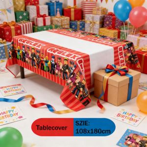 Robloxed Tablecloth 1set  Birthday Cartoon Waterproof Table Linen Party Decorations Disposable Tablecloths Isolate the dirt