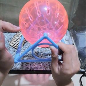 Hamtoro Exercise Ball 2 in 1 Bahan TEBAL & Besar Mainan Kincir Hamster