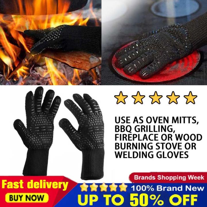 Amazon Welders Gloves For Bbq LeaSeek Leather Forge Welding Gloves