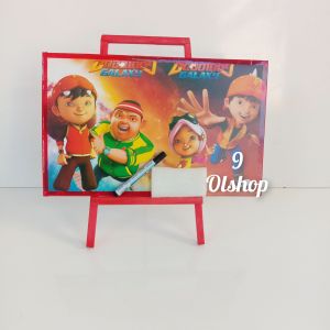 Papan tulis belajar anak white board+penyanggaPapan tulis anak 1 set