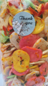 cemilan pedas asli krupuk/kripik aroma daun jeruk/krupuk bantet 100gr