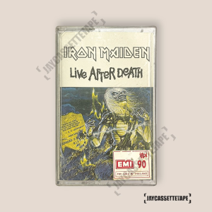 Iron Maiden  อัลบั้ม : Live After Death เทปเพลง เทปคาสเซ็ต เทปคาสเซ็ท Cassette Tape เทปเพลงสากล