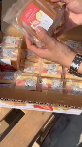 เค้กไข่ไต้หวันรสเลม่อนสตรอเบอร์รี่ เซ็ท3+1(4ห่อ)