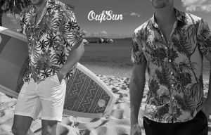 เสื้อฮาวาย เสื้อแขนสั้นผู้ชาย เสื้อแขนสั้นขนาดใหญ่ เสื้อลายดอกไม้ เสื้อพลัสไซส์ของผู้หญิง