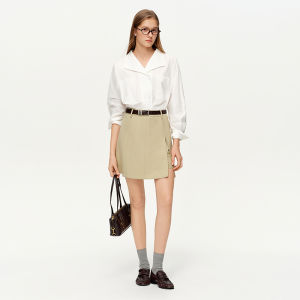 DUSHU | Spring New High Waist A-line Skirt