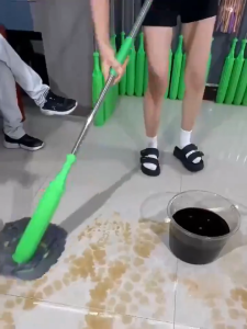 SWEET HOME LUCKYS 2in1 Hands-Free Self-Wringing Mop – Spin & Twist Microfiber Mop for Quick Floor Cleaning