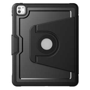 เคสหนังกันกระแทกสำหรับไอแพดโปร 13 M4/โปร 12.9 พร้อมแม็กเซฟแม่เหล็ก 360 °   ฝาครอบแบบพลิกได้สำหรับธุรกิจแบบปรับได้