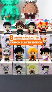 SMY Nano Block Demon Slayer Mini Figure Mainan Anak Bricks Education Toys Balok Susun Puzzle 3D DIY