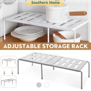 【Marilao Stock】Kitchen Storage Rack Kitchen Cabinet Organizer(Retractable)Shelf Under The Sink