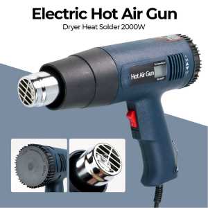 HEAT GUN AIR MESIN PEMANAS MODEL PISTOL 2000W MESIN PEMANAS HEAT GUN HOT GUN 2000W MENGELUPAS CET MELONGGARKAN MUR BERKARAT SERTA MENGGANTI DEMPUL FURNITURE