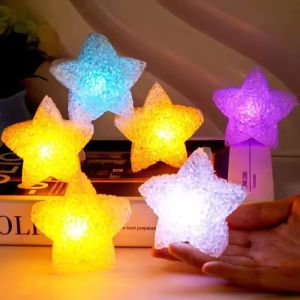 Mini LED Star Lights Battery Powered Small Night Light Stage Performance Props Ornament Lamp Wedding Party Decors Supply