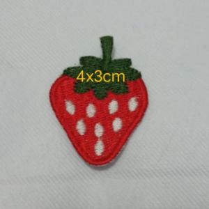 Patch Bordir Karakter Buah-Buahan