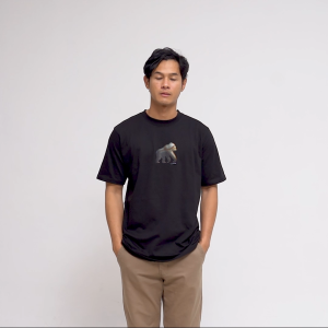 House of Smith Kaos Pria Lengan Pendek - Rusty Logo Regular Black #2 - T Shirt