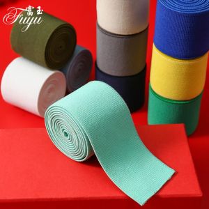 5cm Soft High Elastic Close to Skin Skin-Friendly Durable Wide Belt Decorative Elastic Band Color Nylon Rubber Band Clothing Accessories