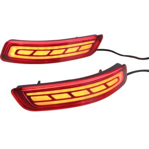 ROMADA | Đèn Sương Mù Sau LED Toyota Corolla Altis 2014-2018 Đèn Cản Đèn Phanh Xi Nhan Động Phản Quang Phụ Kiện Ô Tô Màu Đỏ Chất Liệu ABS+LED