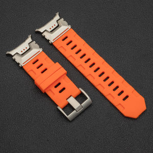 Rubber Silicone Strap for Samsung Galaxy Watch Ultra 47mm Luxury Men Sport Band Galaxy Ultra 2025 No Gaps Curved End Bracelet