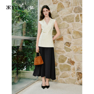 New Chinese Style Heavy Embroidery Acetate Blend Skirt
