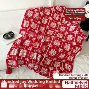 BEIPIN | Celebrate Style Velvet Half-Side Blanket wedding & gift