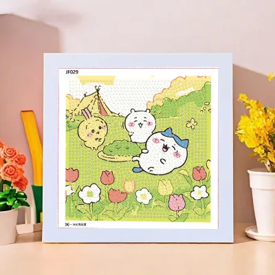 Geekawa Diamond Painting DIY Handmade Stick Decoration Art Children Student Educational Paste Tabletop Gift Creative Craft Stick