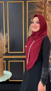 Hijab instan Bernica by Ayyuby Bahan ceruty babydol