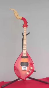 พิณไฟฟ้า3คอนแท็คสเปคสูงสีแดง