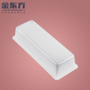 Rectangular Rice Cake Pp Steamed Mold Coconut Juice Colorful Water-Chestnut Pudding Radish Cake Mold Dessert to-Go Box Gold Brick Packing Box